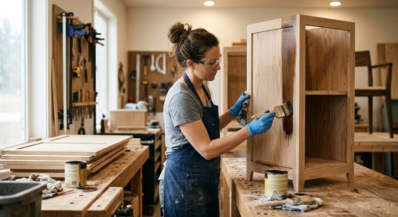 Built In Cabinetry Staining in Muncie, IN