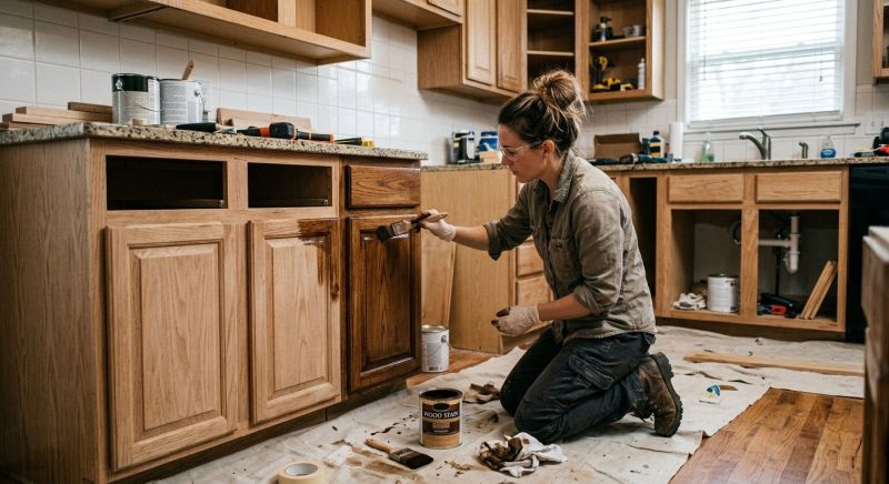 Cabinet Staining Service in Muncie, IN