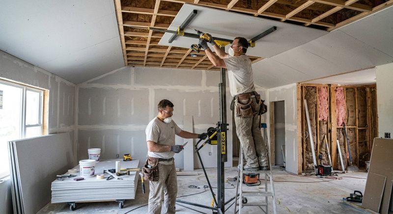 Ceiling Drywall Replacement in Overland Park, KS
