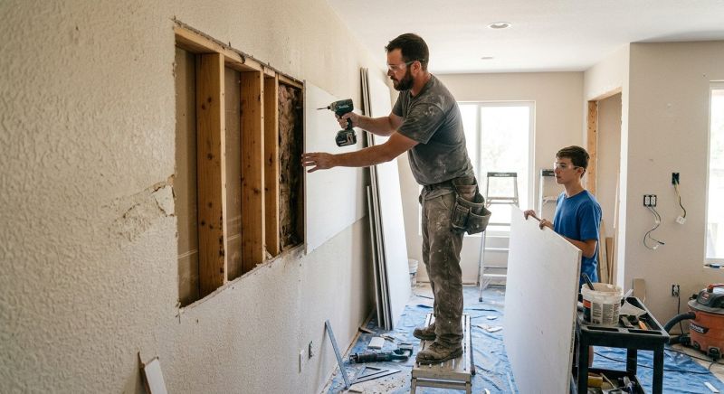 Ceiling Drywall Replacement in Overland Park, KS