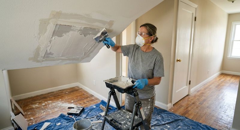 Garage Drywall Repair in Conroe, TX