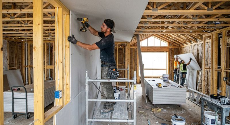 House Drywall Installation in Overland Park, KS