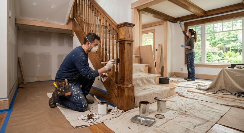 Interior Trim Staining in Wilmington, NC